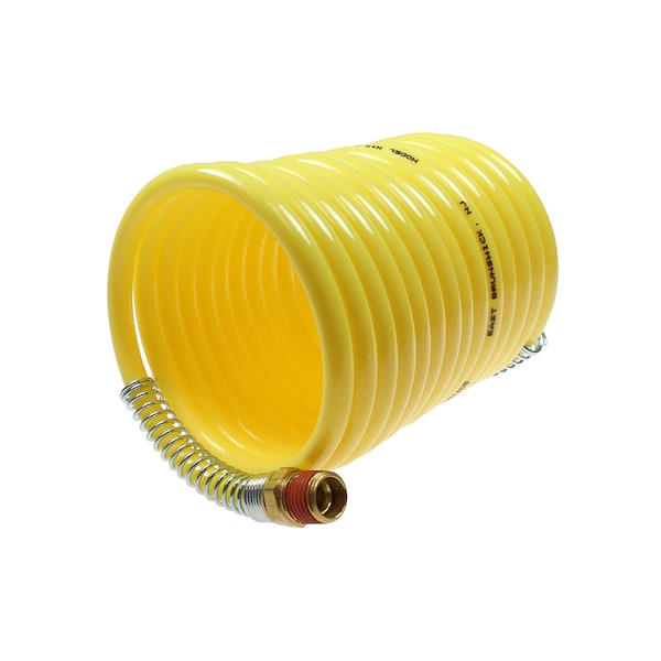 Nylon Coil 3/8" ID x 12 ' 3/8" MPT Swivel